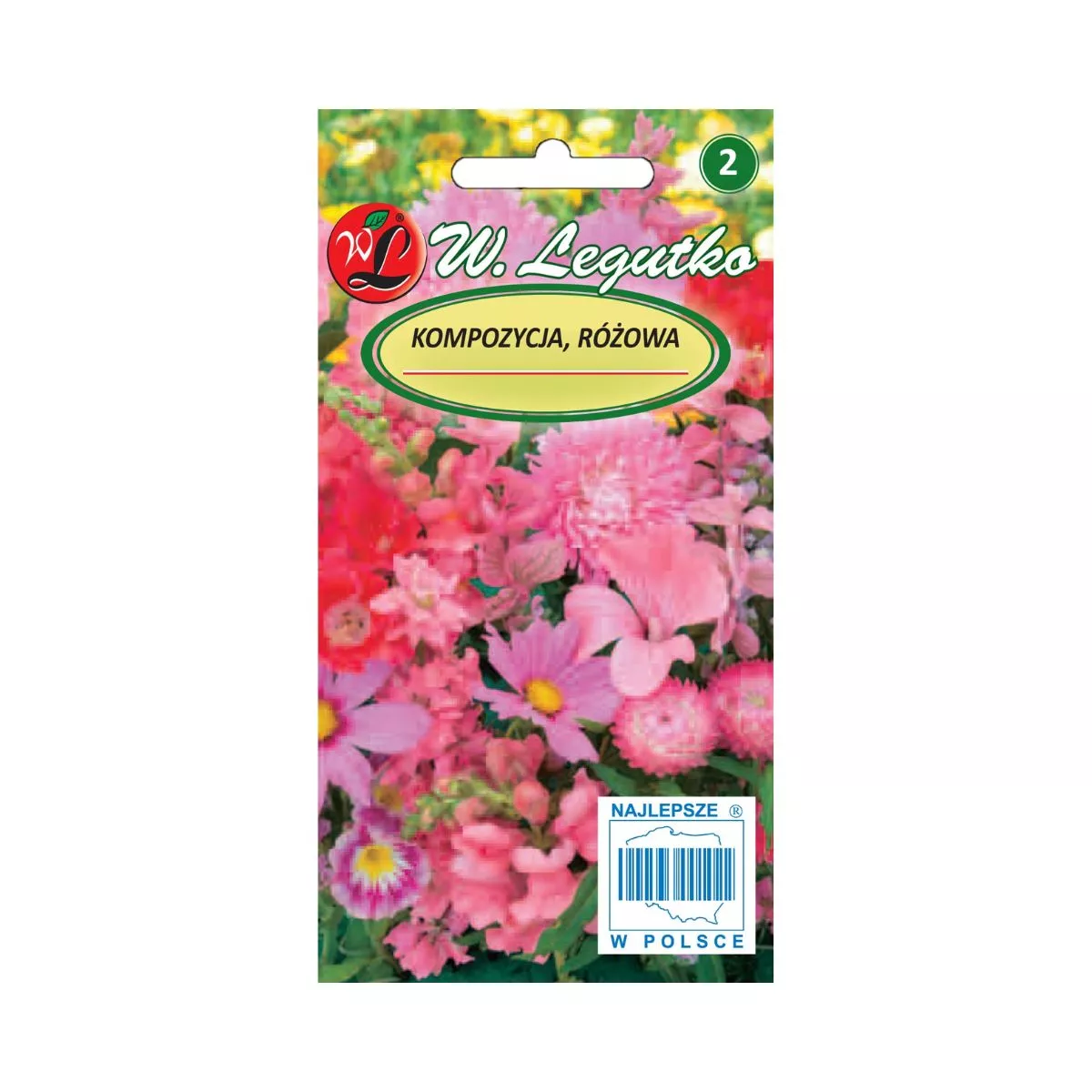 Seminte amestec flori de vara roz, 0,8 gr, LEGUTKO 1