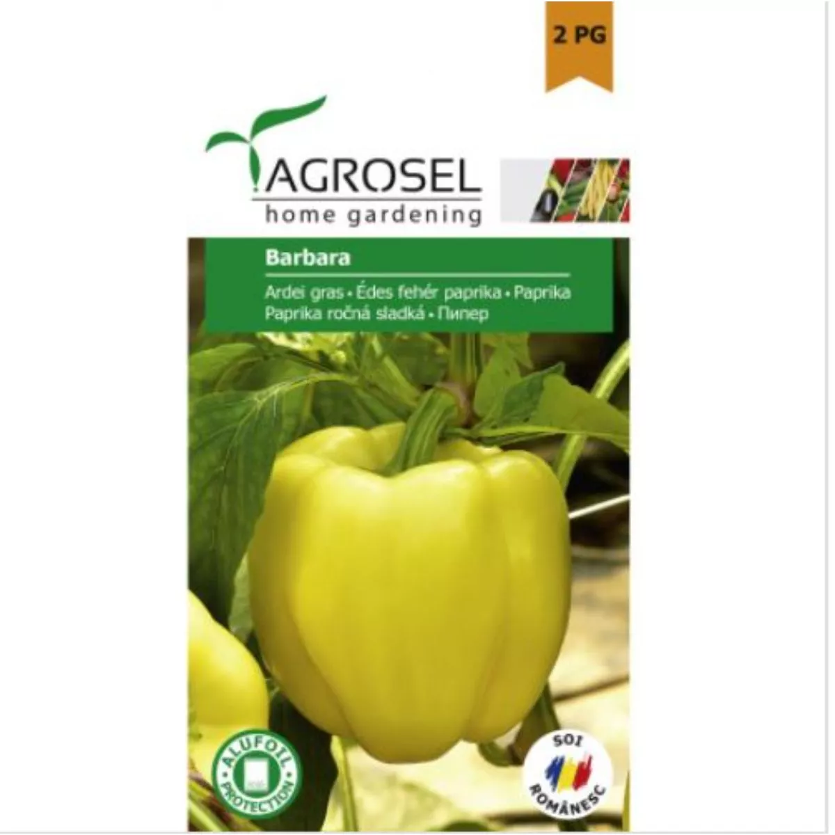 Seminte Ardei gras Barbara Agrosel 0.8 g 1
