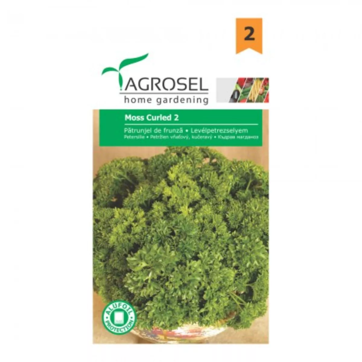 Seminte aromatice Patrunjel de frunza Moss Curled 2 Agrosel 4 g 1