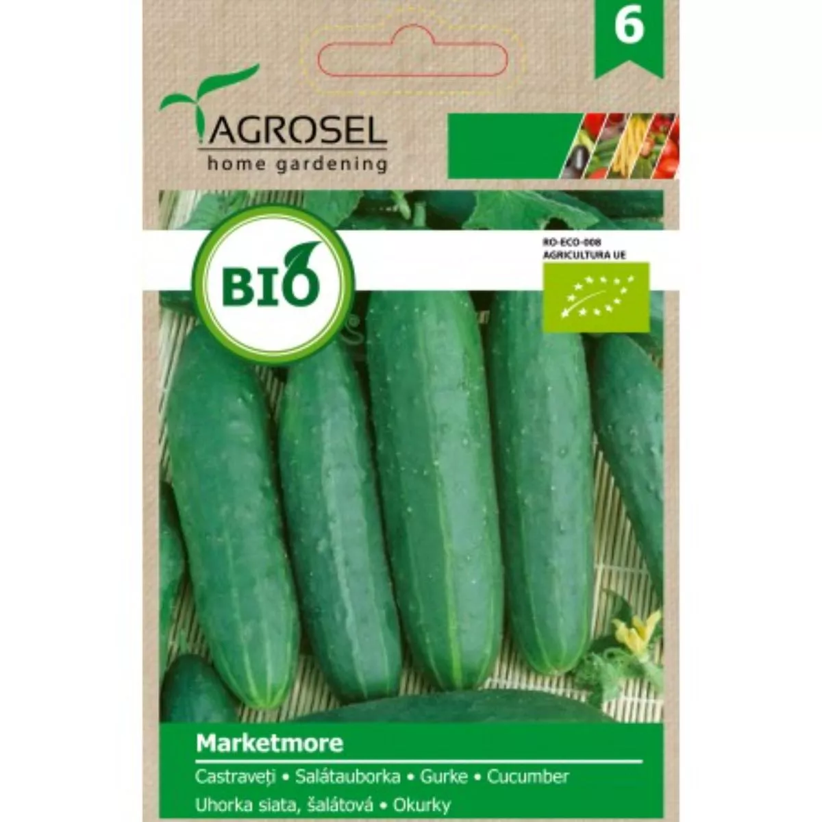 Seminte bio Castraveti Marketmore ECO Agrosel 0.7 g 1