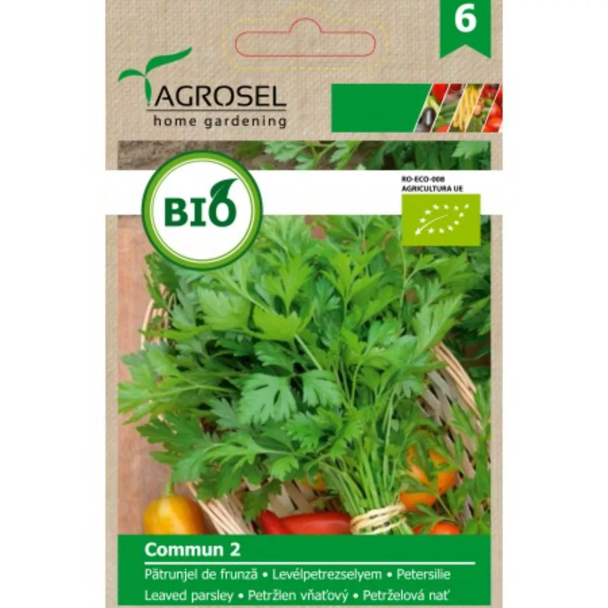 Seminte bio Patrunjel de frunze Commun 2 ECO Agrosel 2.5 g 1