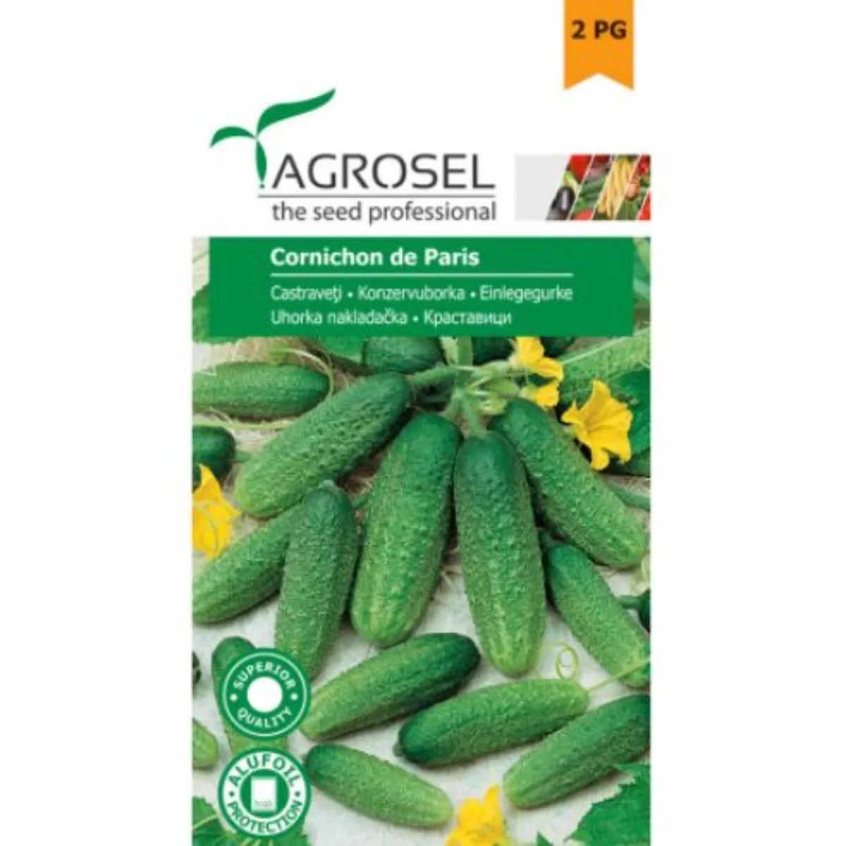Seminte Castraveti Cornichon de Paris Agrosel 1,5 g 1