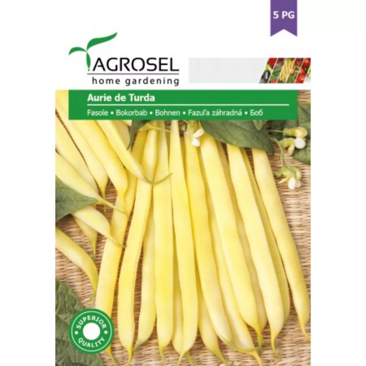 Seminte Fasole Aurie de Turda Agrosel 25 g 1
