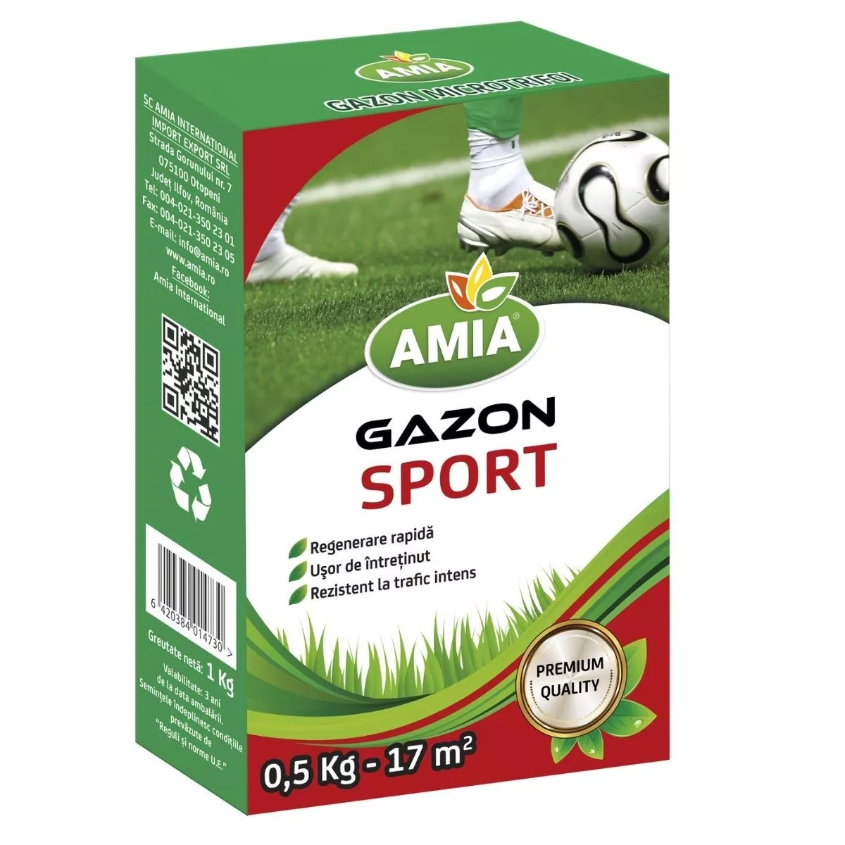 Seminte Gazon SPORT AMGS05 AMIA 0.5 Kg 1
