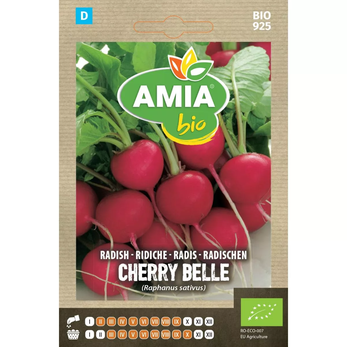Seminte Ridichi Cherry Belle BIO AMIA 2.5gr 1