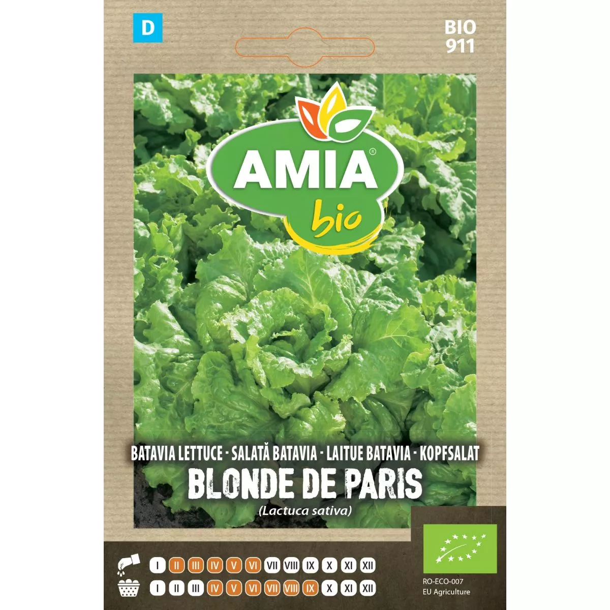 Seminte Salata Batavia Blonde de Paris BIO AMIA 1.5gr 1