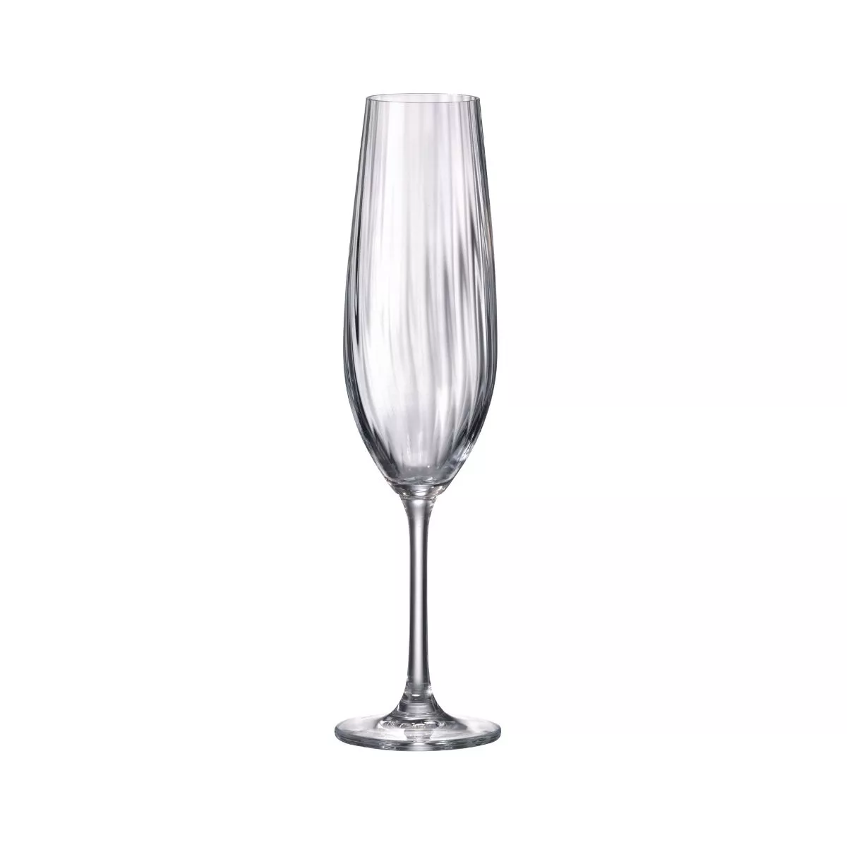 Set de 12 pahare pentru vin rosu si sampanie, transparent, din cristal de Bohemia, 260/690 ml, Sarah Waterfall 3