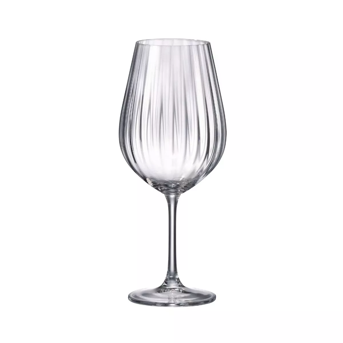 Set de 12 pahare pentru vin rosu si sampanie, transparent, din cristal de Bohemia, 260/690 ml, Sarah Waterfall 2