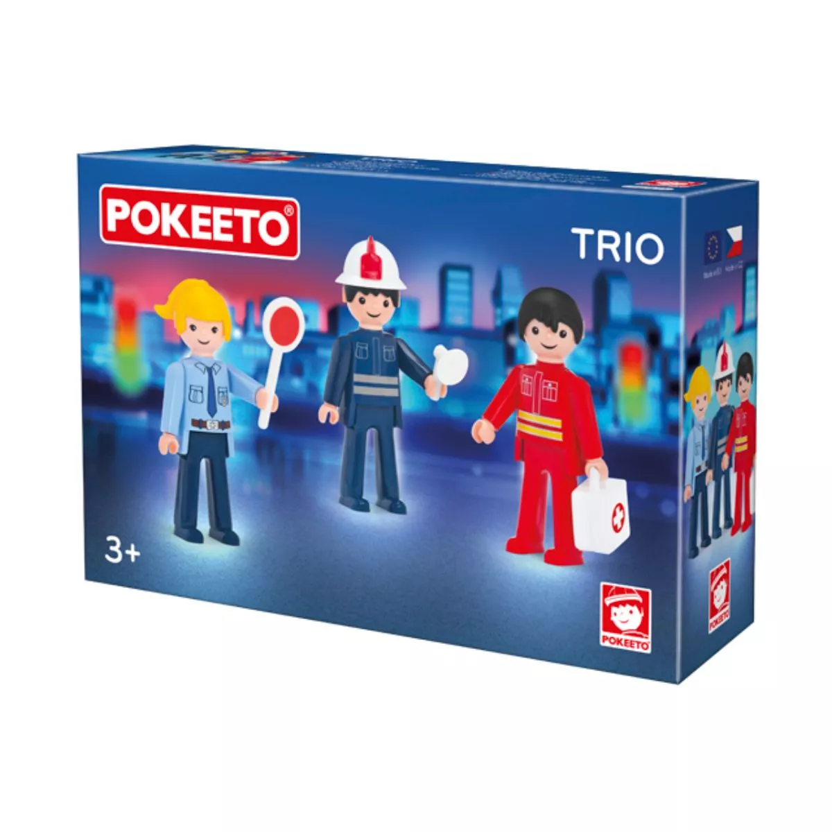 Set de 3 figurine cu accesorii echipa de salvare Pokeeto 1