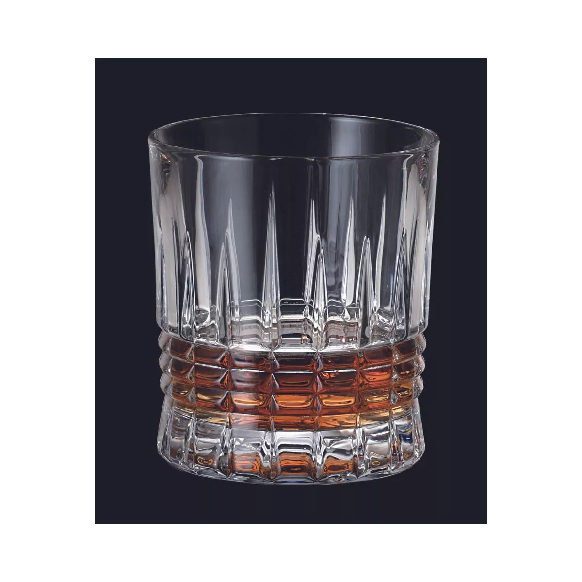 Set de 6 pahare pentru whisky, transparent, din cristal de Bohemia, 350 ml, Bohemia Whisky Coll. Pinna 2