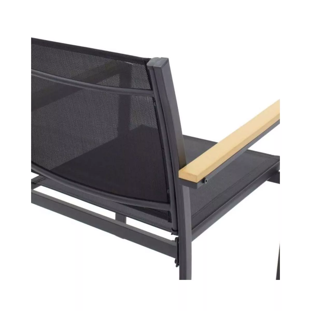 Set mobilier terasa/ gradina cu masa, canapea si scaune negru 6