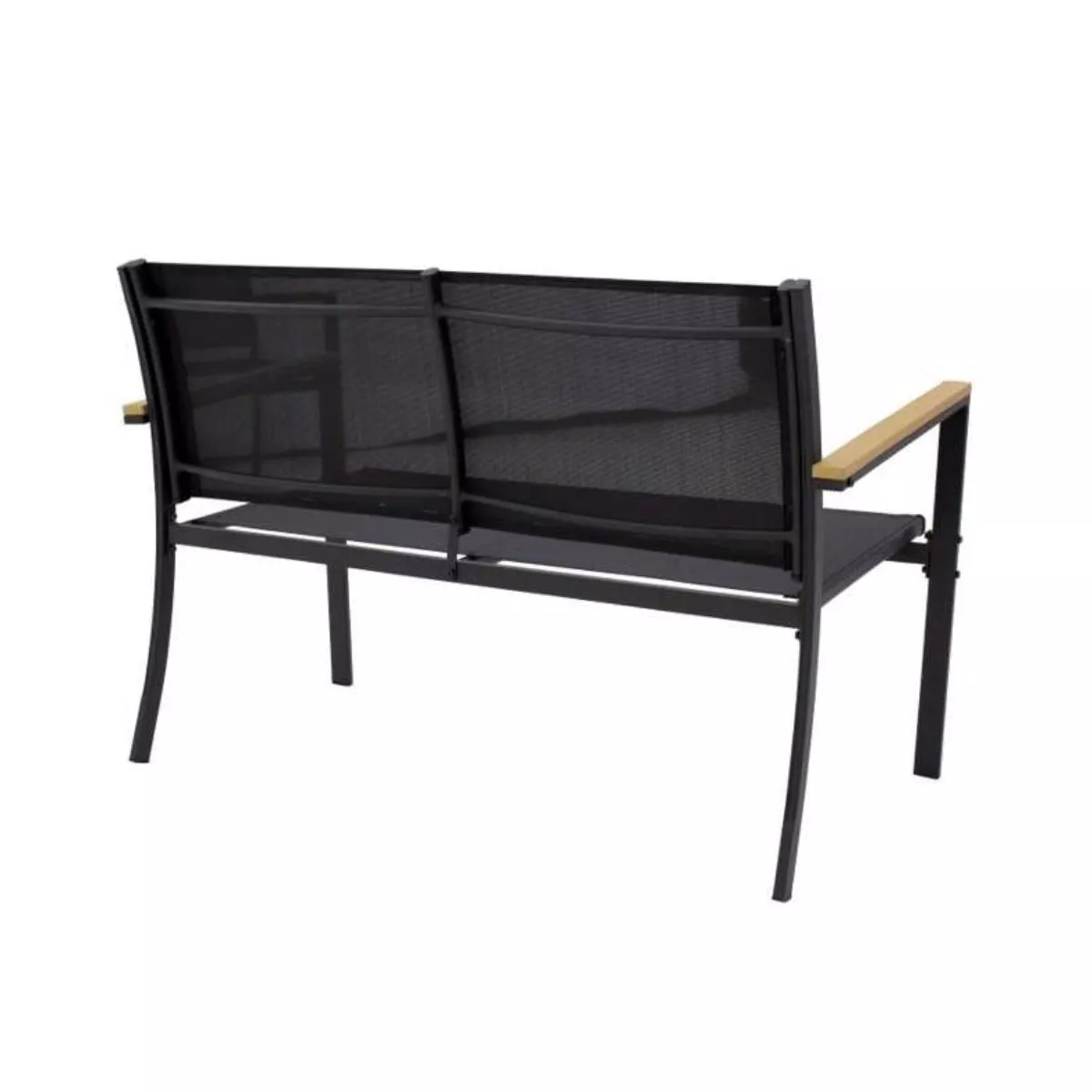 Set mobilier terasa/ gradina cu masa, canapea si scaune negru 10