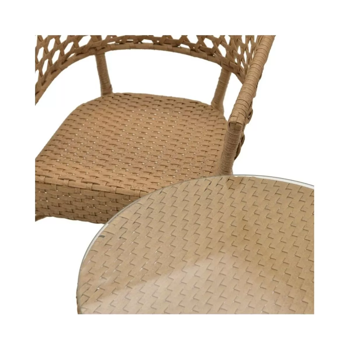Set mobilier terasa/ gradina imitatie ratan - masa si 2 scaune 5