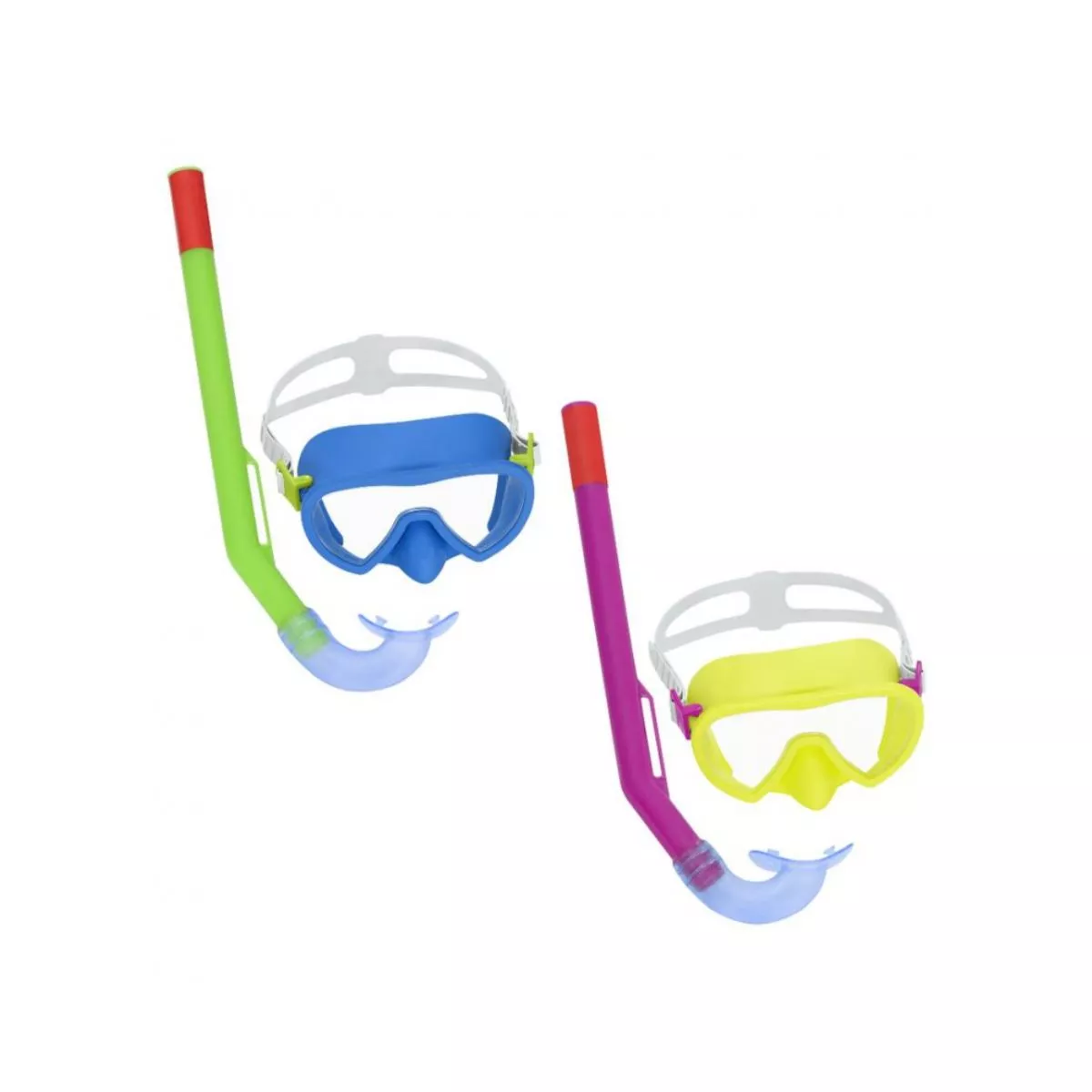 Set snorkeling ( ochelari si tub snorkel) Bestway Crusader Essential, culori mixte 1