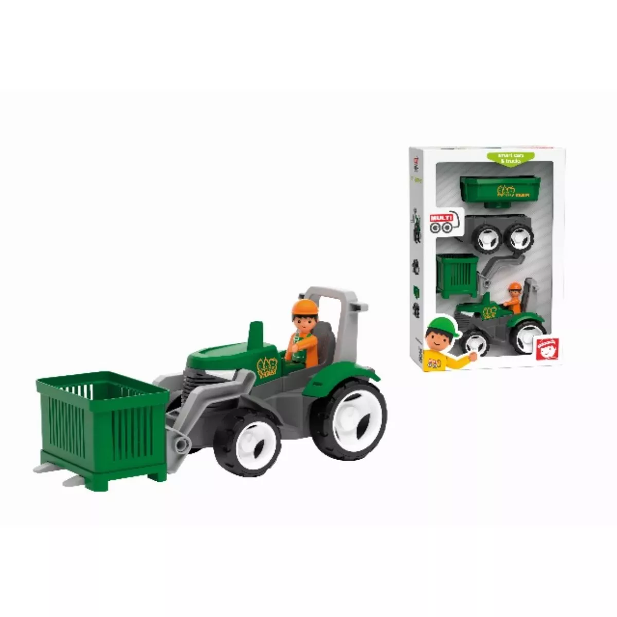 Set tractor cu 1 fermier si accesorii MultiGO 2
