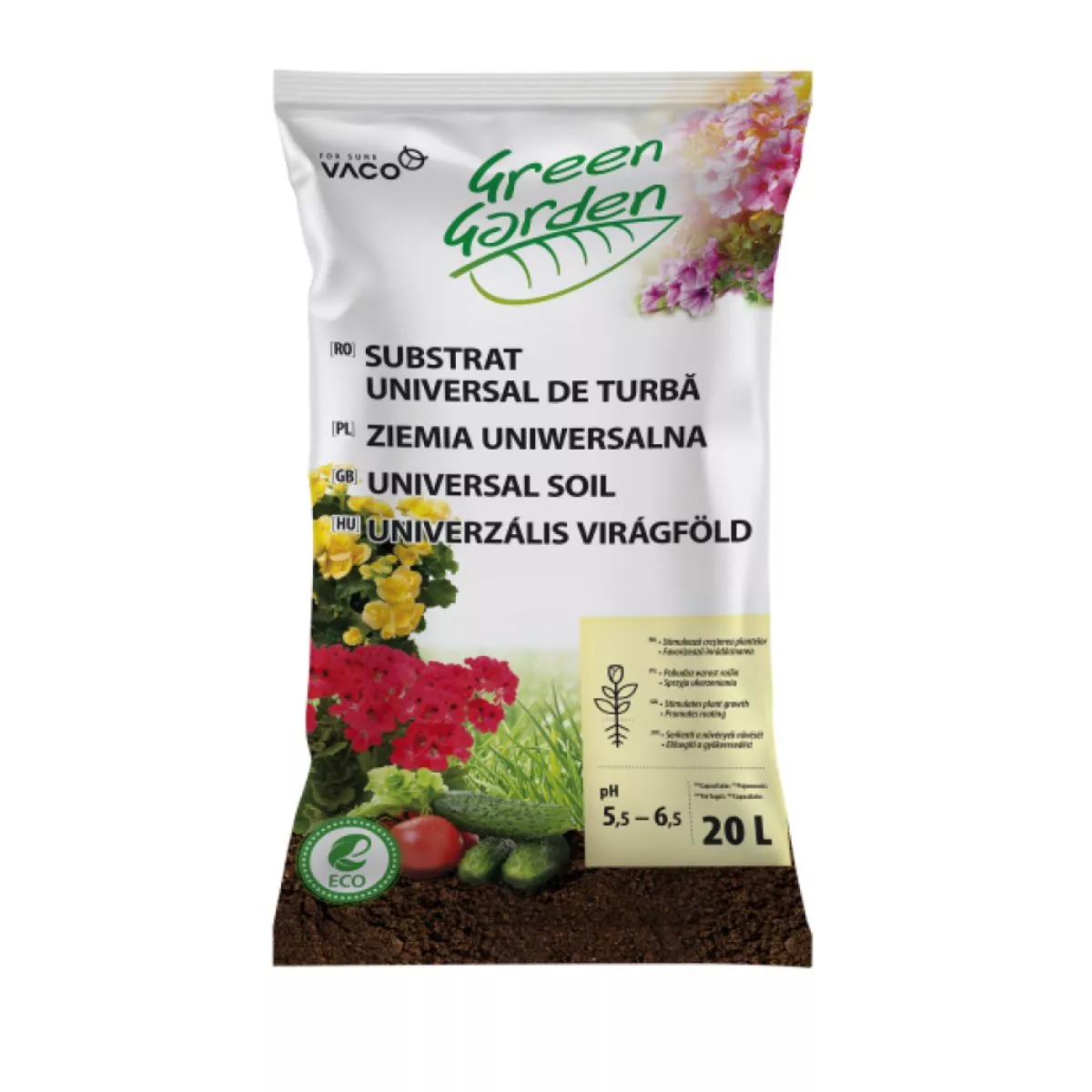 Substrat universal de turba pentru semanat si plantat, 20 litri 1