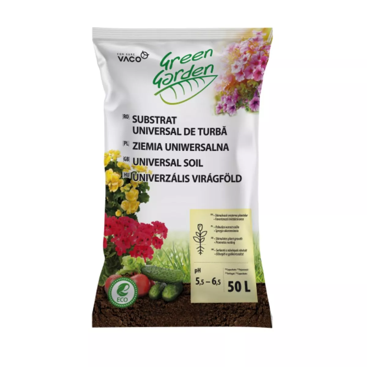 Substrat universal de turba pentru semanat si plantat, 50 litri 1