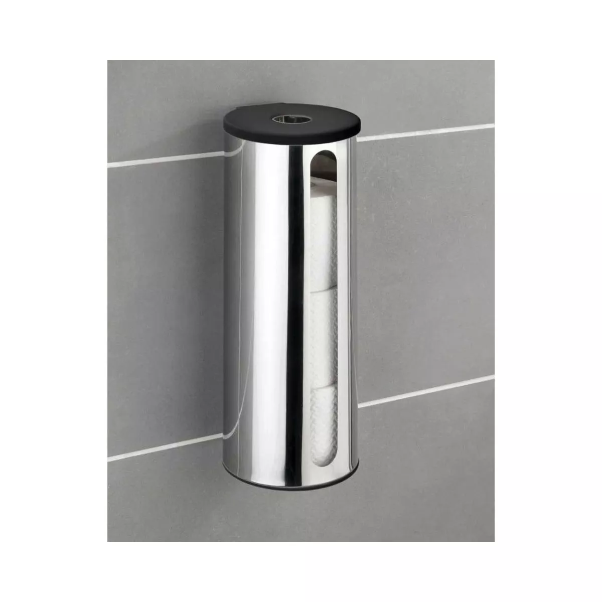 Suport din inox pentru role de hartie, 13,5 x 36 x 14 cm, Detroit Wenko 3