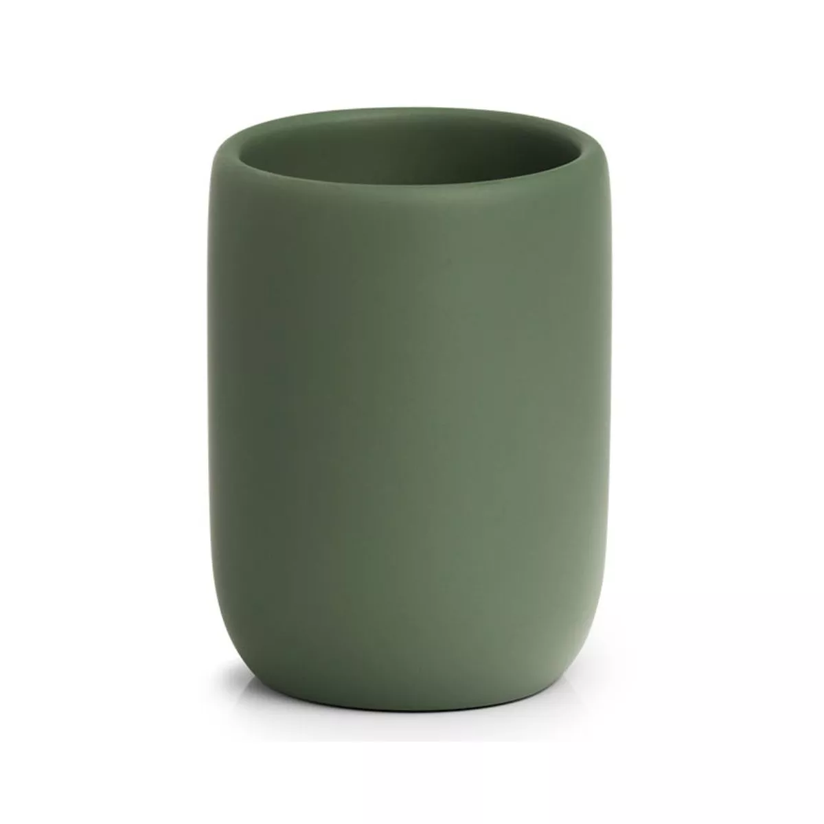 Suport pentru periuta de dinti, verde, din polirasina, 10 cm, Tumbler Modern Zeller 1