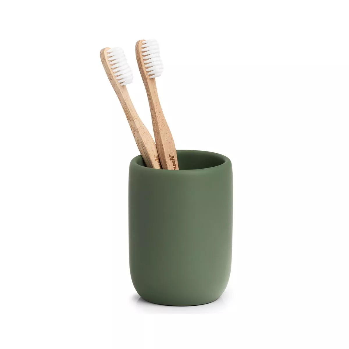 Suport pentru periuta de dinti, verde, din polirasina, 10 cm, Tumbler Modern Zeller 2