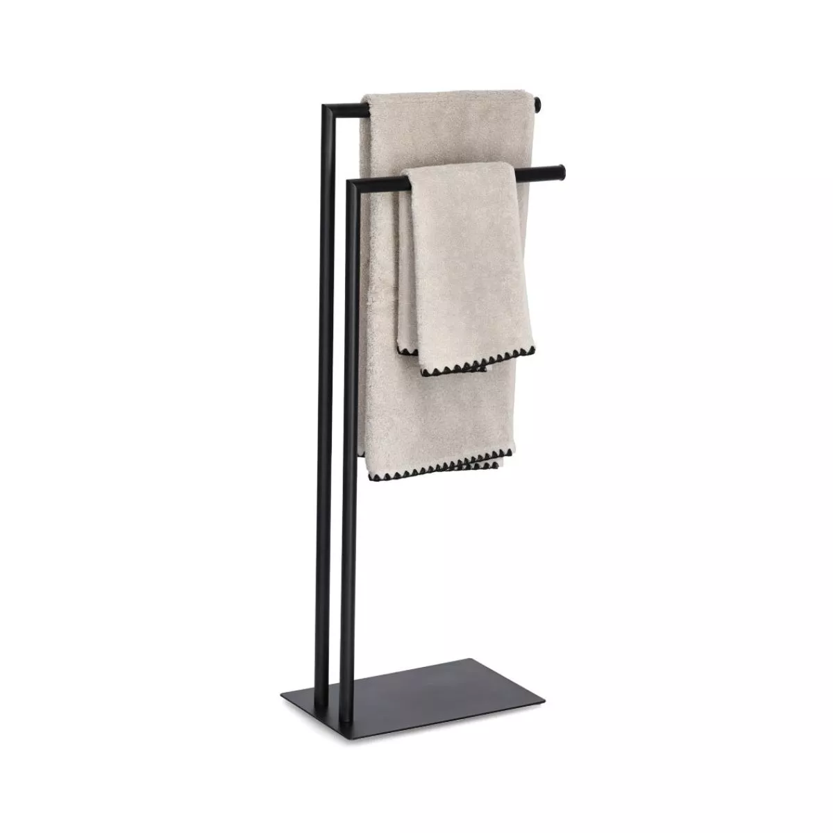 Suport pentru prosoape, negru, din metal, 82 cm, Towel holder Zeller 1