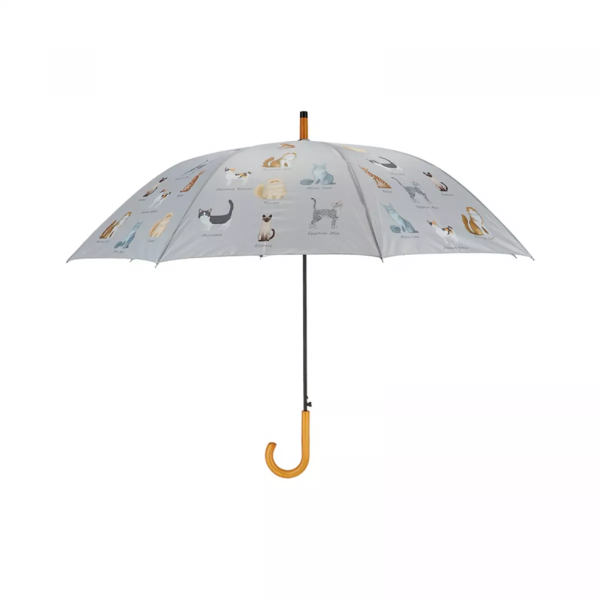 Umbrela de ploaie multicolora din plastic Cats breeds Esschert Design 1