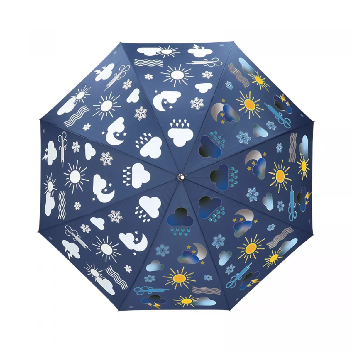 Umbrela de ploaie multicolora din poliester si otel Weather Esschert Design 5