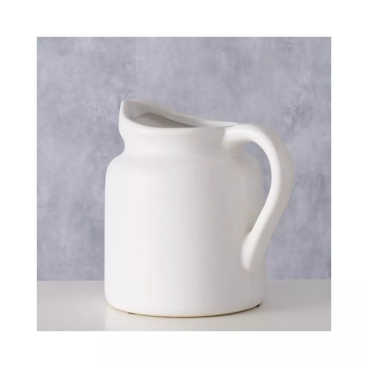 Vaza alba din ceramica 19 cm design ulcior Teyas Boltze 3