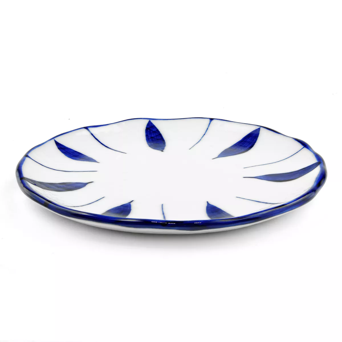 Farfurie ceramica (model alb/albastru) 15.5cm GT, [],asianfood.ro
