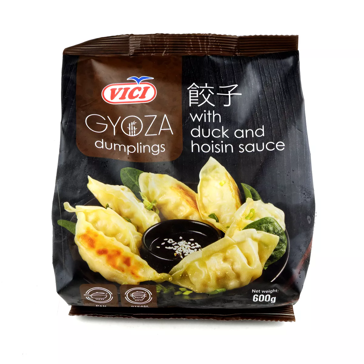 Gyoza cu rata si sos hoisin VICI 600g, [],https:asianfood.ro