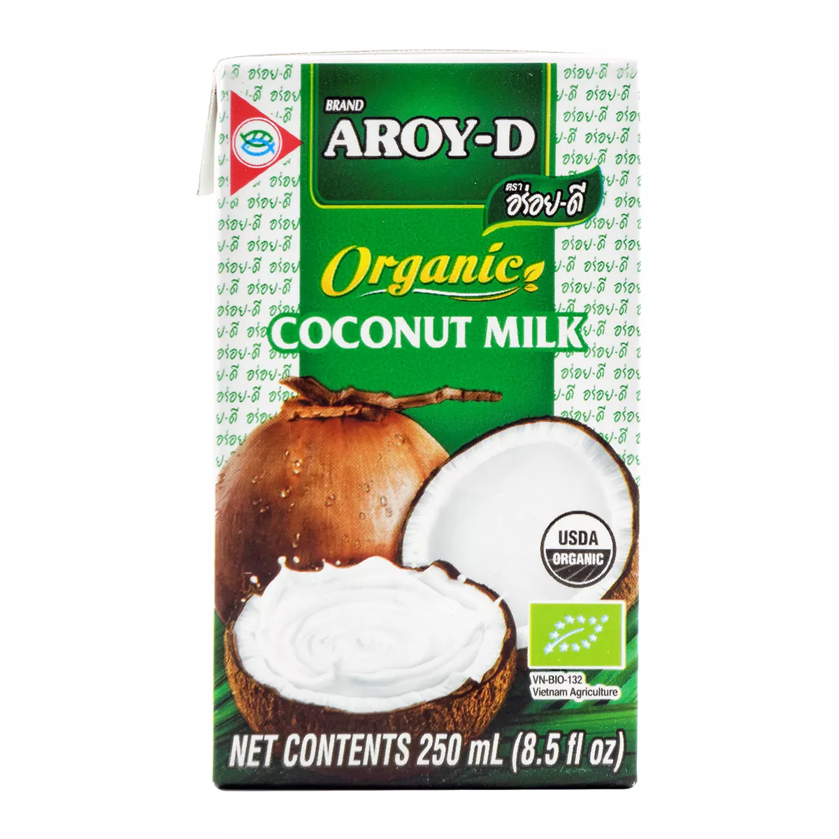 Lapte de cocos organic AROY-D 250ml, [],asianfood.ro