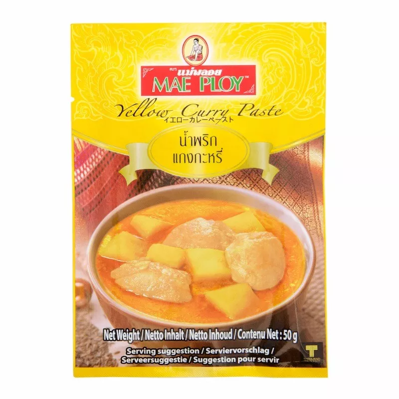 Pasta curry galbena MAE PLOY 50g, [],asianfood.ro