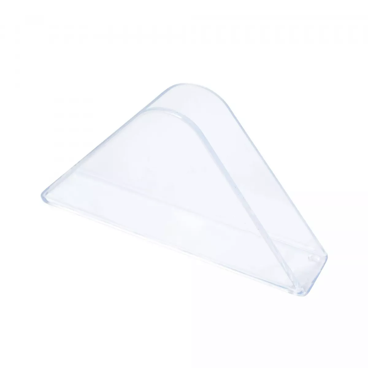Suport servetele, din plastic, 14 x 7.5 cm, transparent