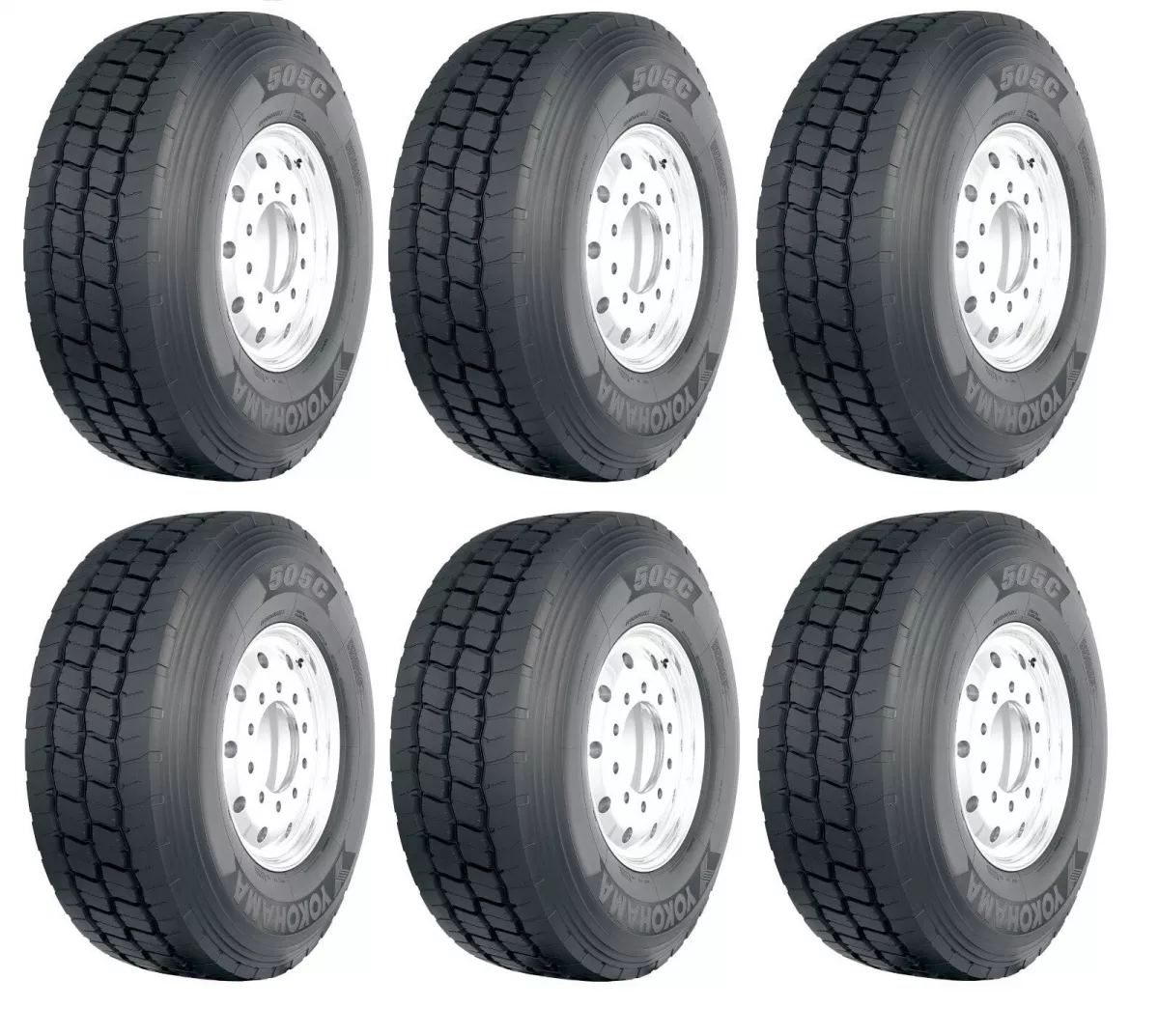 6 buc x Anvelope camioane 385/65R22.5 164K Yokohama 505C TL