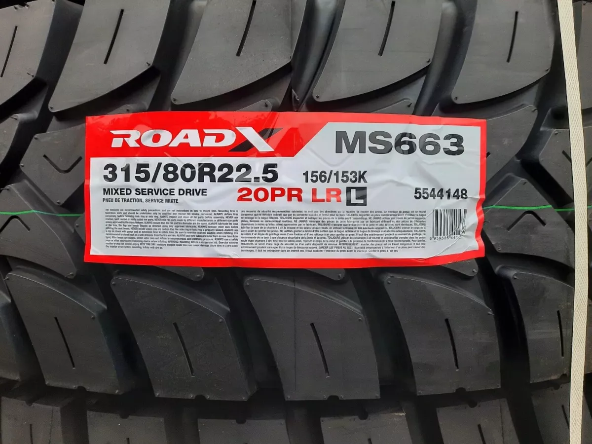 4 buc x 315/80R22.5 156/153K Roadx MS663  TL   