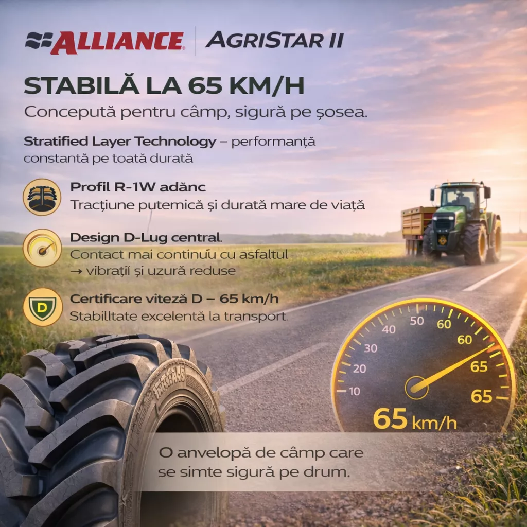 ANVELOPE AGRICOLE 320/85R34 133D ALLIANCE 485 AGRISTAR 2 TL            