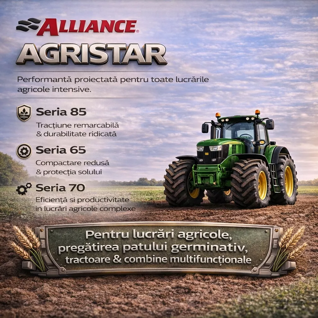 ANVELOPE AGRICOLE 320/85R34 133D ALLIANCE 485 AGRISTAR 2 TL            