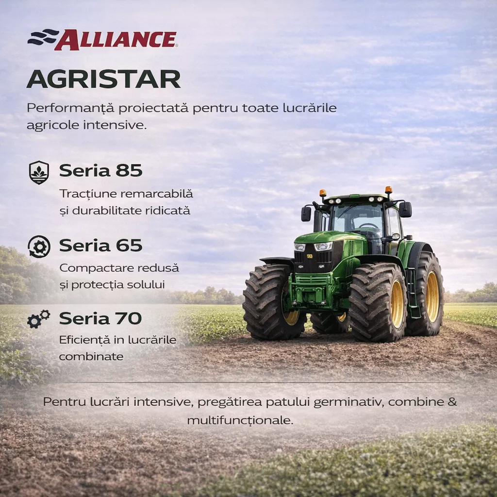 ANVELOPE AGRICOLE 340/85R28 127D ALLIANCE 485 AGRISTAR 2 TL        