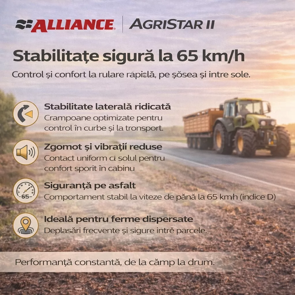 ANVELOPE AGRICOLE 440/65R24 135D/138A8 ALLIANCE 465 AGRISTAR 2 TL           
