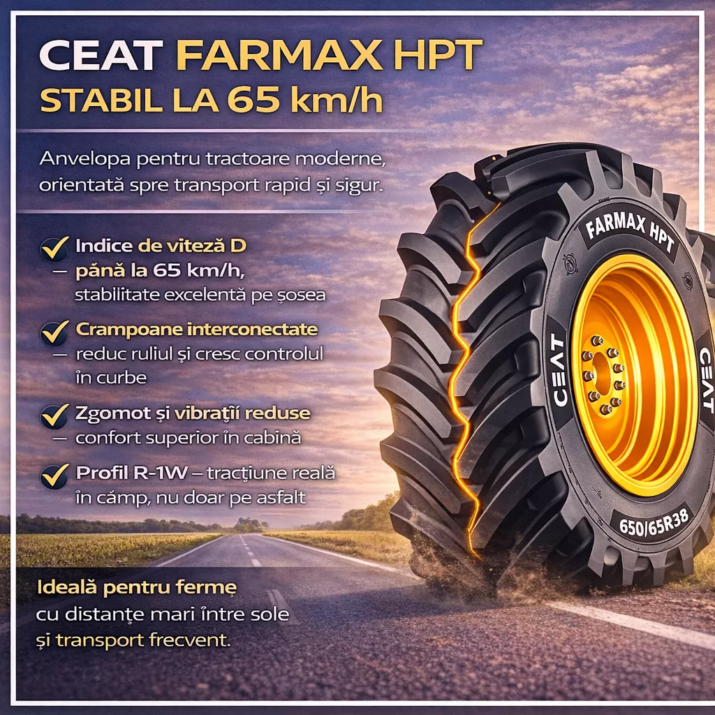 Anvelope agricole 650/85R38 173D/176A8 CEAT FARMAX HPT TL 