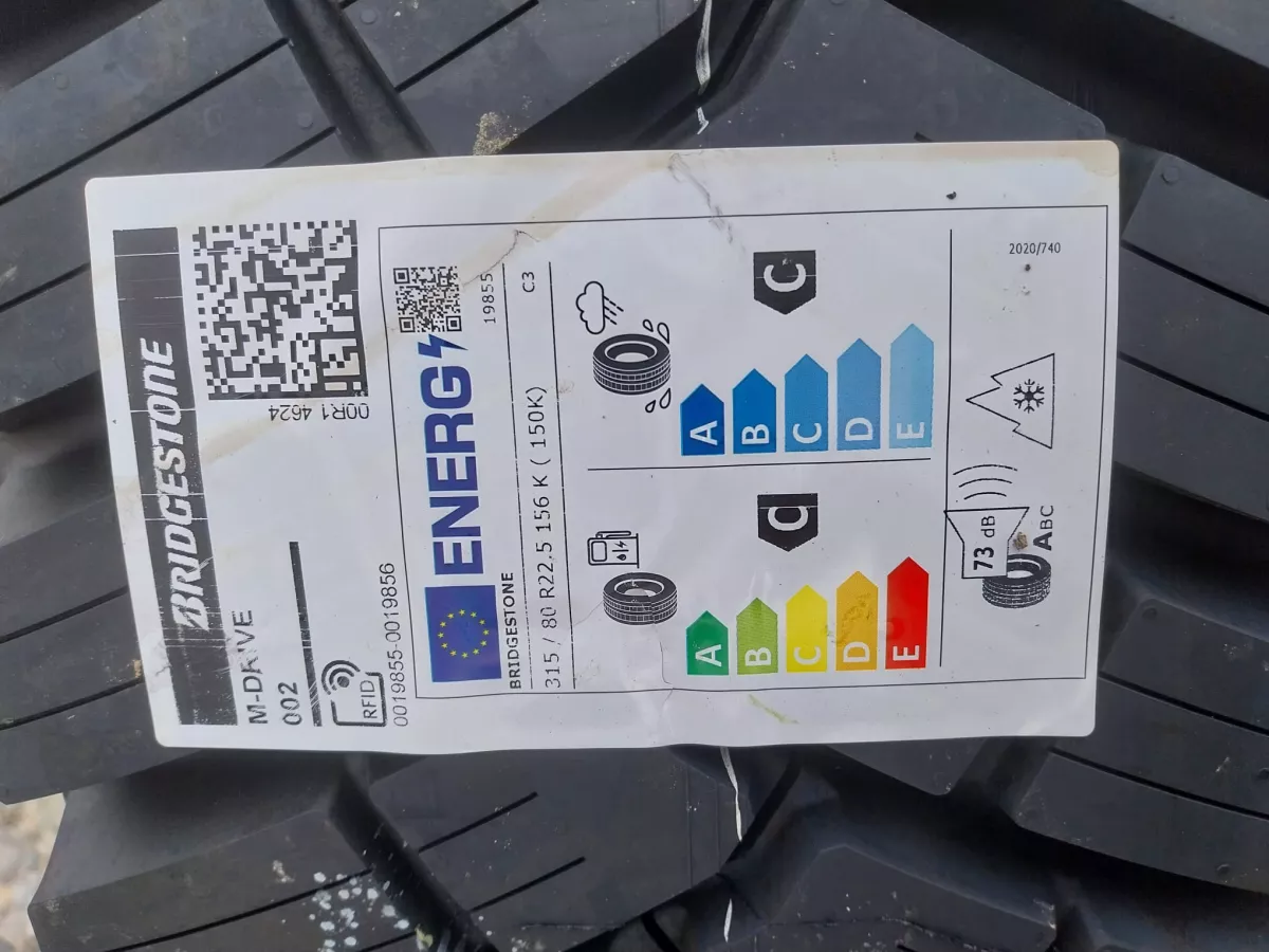 Anvelope Camioane 315 80R22.5 156/150K Bridgestone M-Drive 001 TL