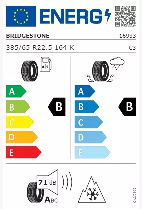 Anvelope Camioane 385/65R22.5 164K Bridgestone Duravis R-Steer 002 TL
