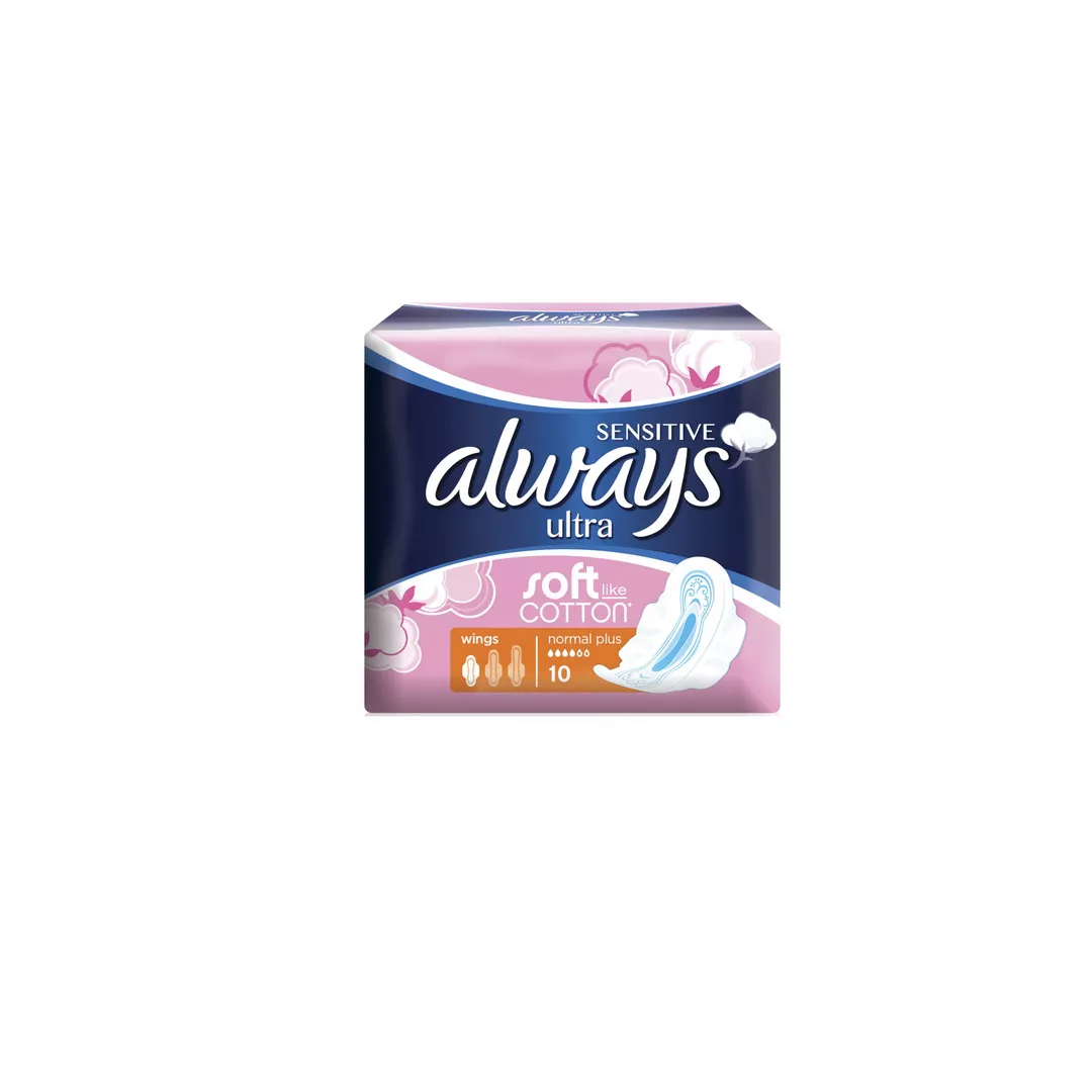 Absorbante Always Ultra Sensitive Normal, 10 bucati, [],farmaciabajan.ro