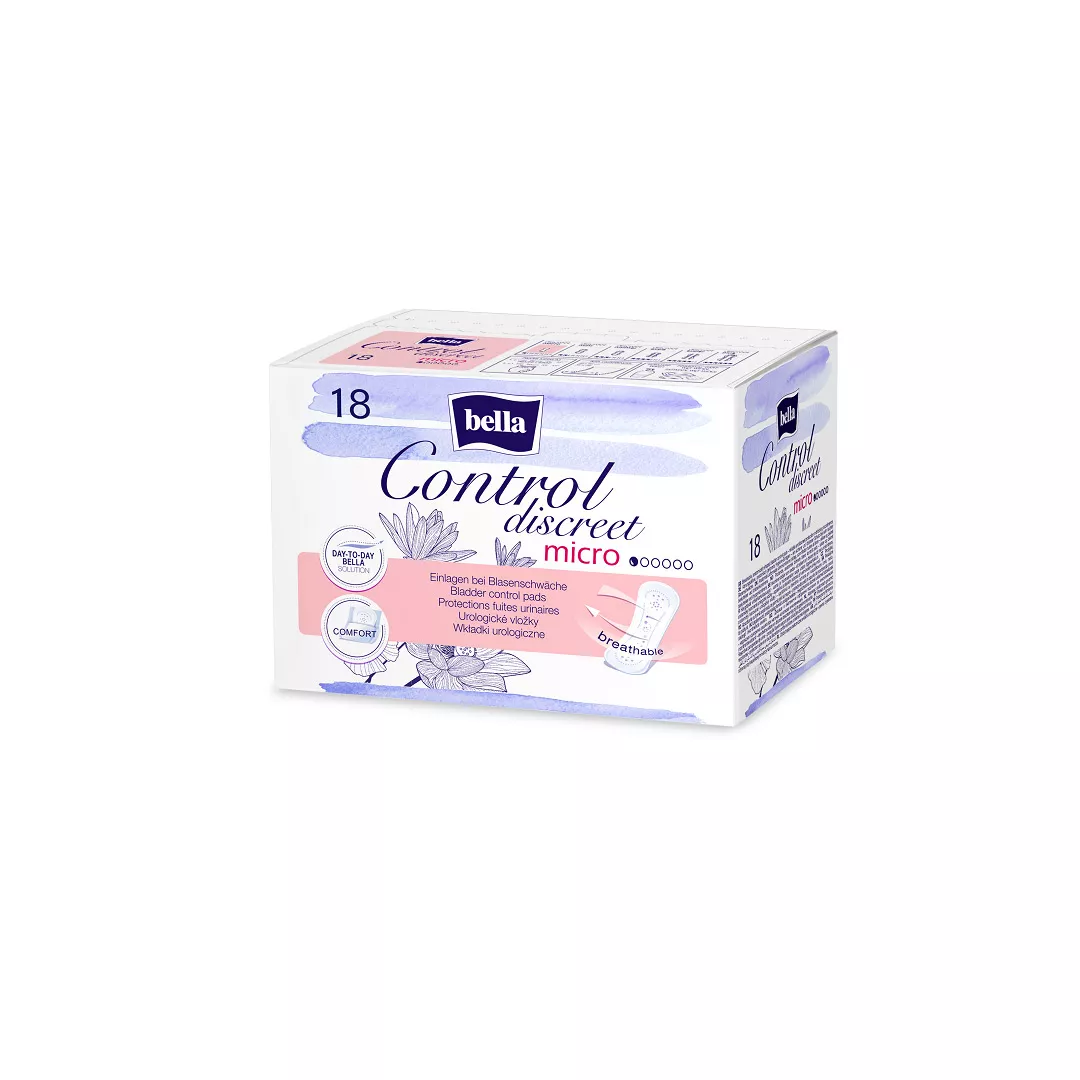 Absorbante Control Discreet micro, 18 bucati, Bella, [],https:farmaciabajan.ro