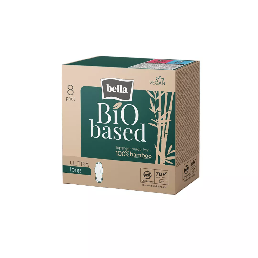 Absorbante igienice BiO based ULTRA LONG, 8 bucati, Bella, [],farmaciabajan.ro