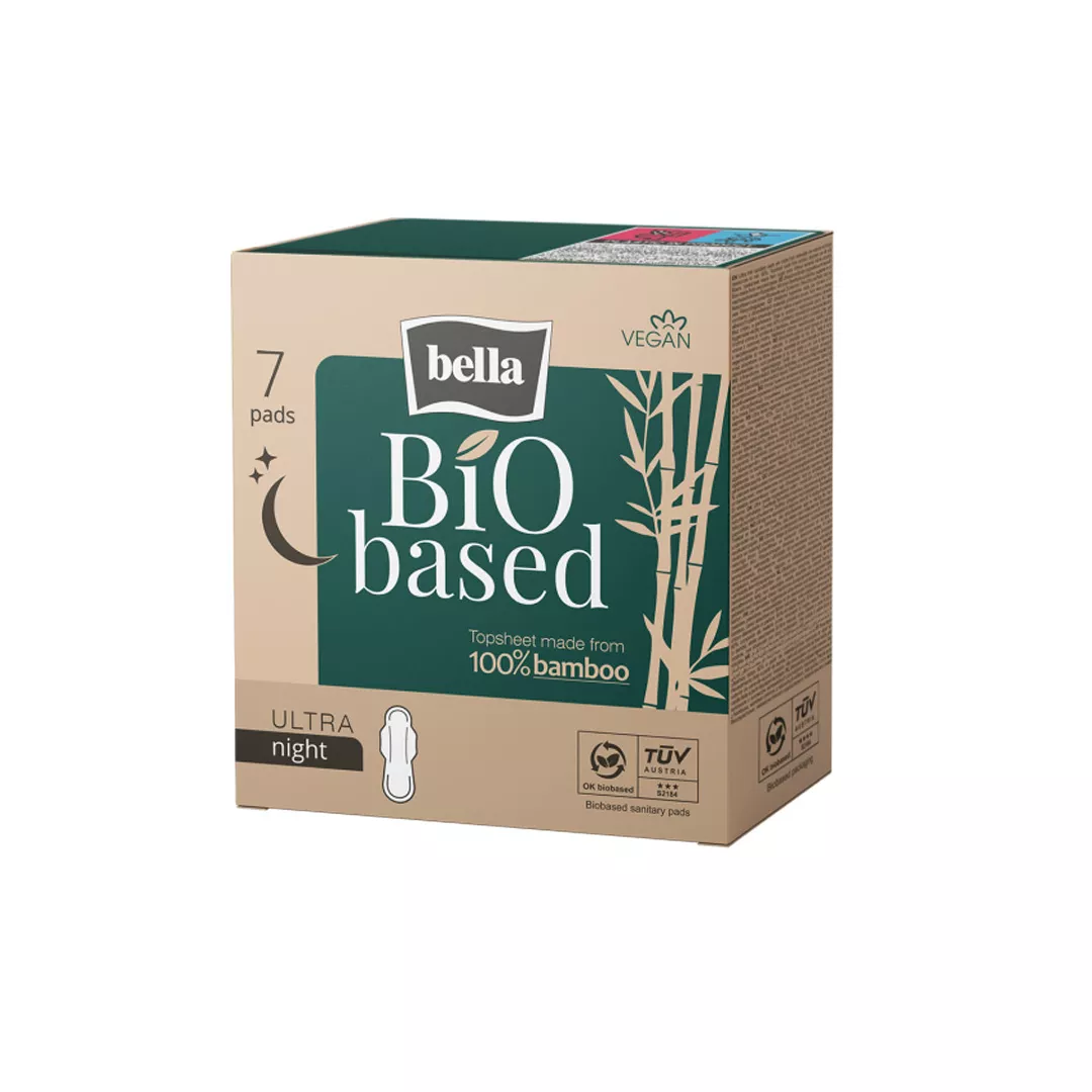 Absorbante igienice BiO based ULTRA NIGHT, 7 bucati, Bella, [],farmaciabajan.ro