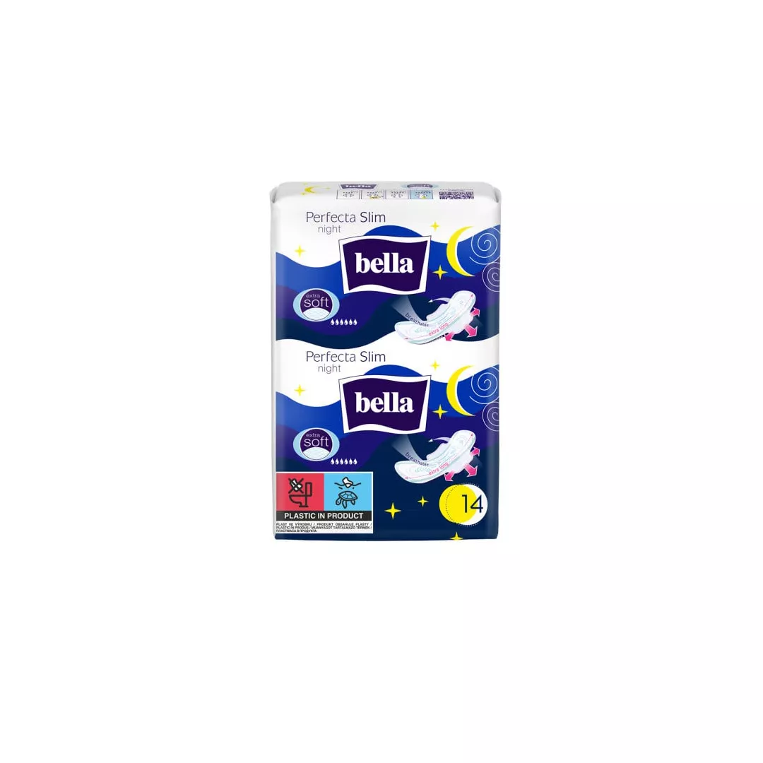 Absorbante Perfecta slim night extra soft, 14 bucati, Bella, [],farmaciabajan.ro