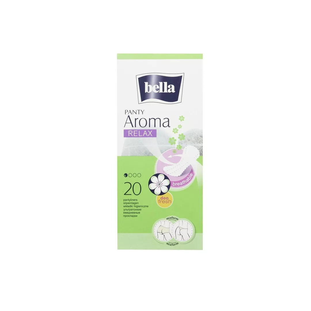 Absorbante zilnice Panty Aroma Relax, 20 bucati, Bella, [],farmaciabajan.ro