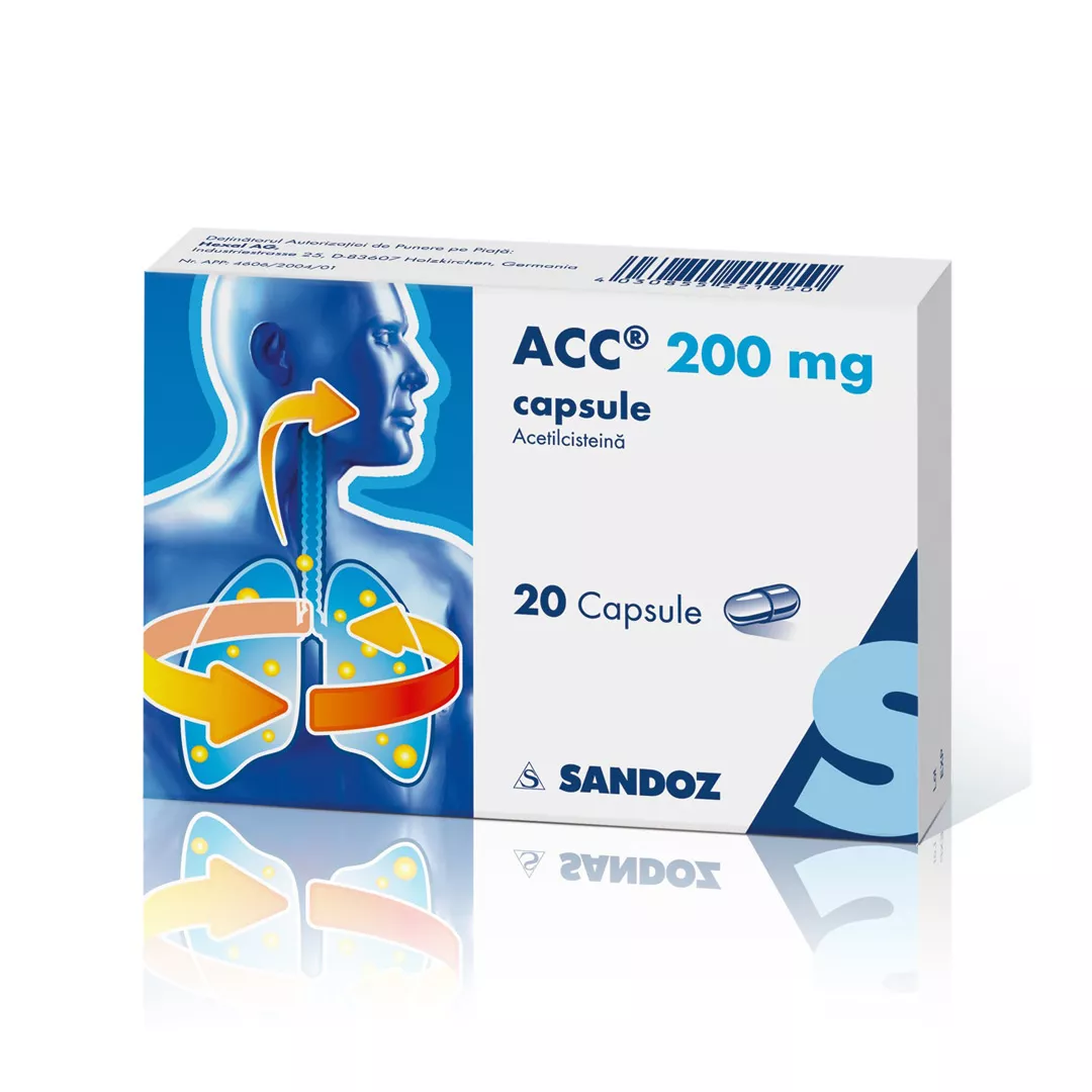 Acc 200, 20 capsule, Sandoz, [],https:farmaciabajan.ro