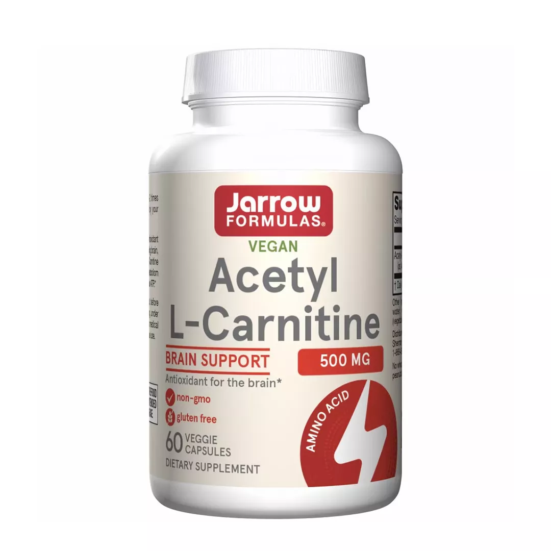 Acetyl L-Carnitine 500 mg Jarrow Formulas, 500 mg, 60 capsule, Secom, [],farmaciabajan.ro